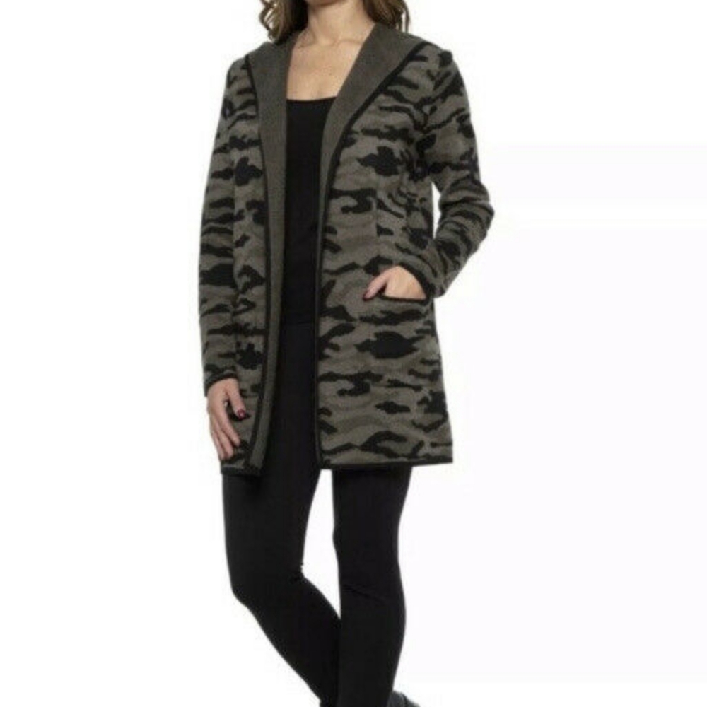 Rachel Zoe Camo Cardigan Sweater